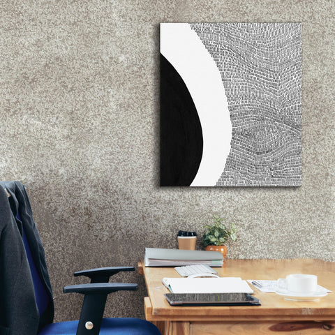 Image of 'Black & White Abstract II' by Regina Moore, Canvas Wall Art,26x30