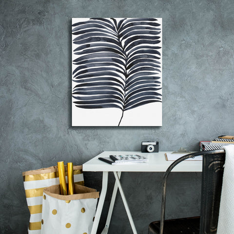 Image of 'Indigo Fronds I' by Regina Moore, Canvas Wall Art,20 x 24