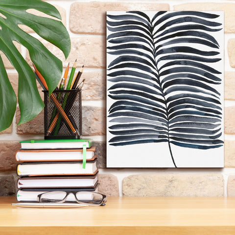 Image of 'Indigo Fronds II' by Regina Moore, Canvas Wall Art,12 x 16