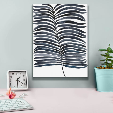 Image of 'Indigo Fronds II' by Regina Moore, Canvas Wall Art,12 x 16