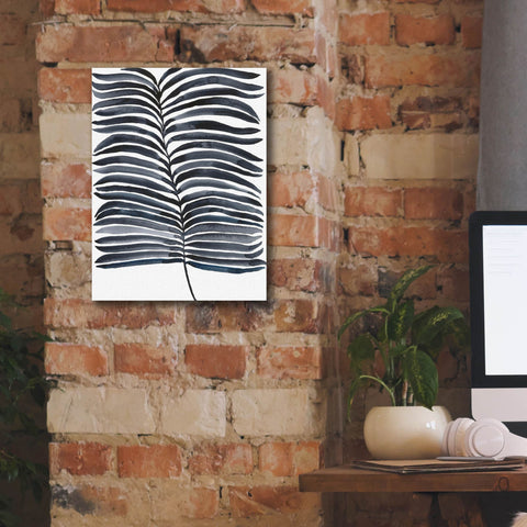 Image of 'Indigo Fronds II' by Regina Moore, Canvas Wall Art,12 x 16