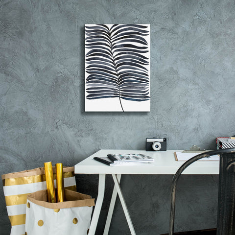 Image of 'Indigo Fronds II' by Regina Moore, Canvas Wall Art,12 x 16