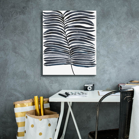 Image of 'Indigo Fronds II' by Regina Moore, Canvas Wall Art,20 x 24