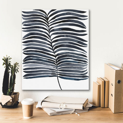 Image of 'Indigo Fronds II' by Regina Moore, Canvas Wall Art,20 x 24