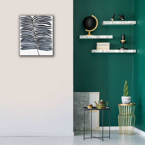 Image of 'Indigo Fronds II' by Regina Moore, Canvas Wall Art,20 x 24