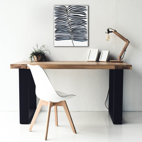 Image of 'Indigo Fronds II' by Regina Moore, Canvas Wall Art,20 x 24