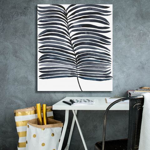 Image of 'Indigo Fronds II' by Regina Moore, Canvas Wall Art,26x30