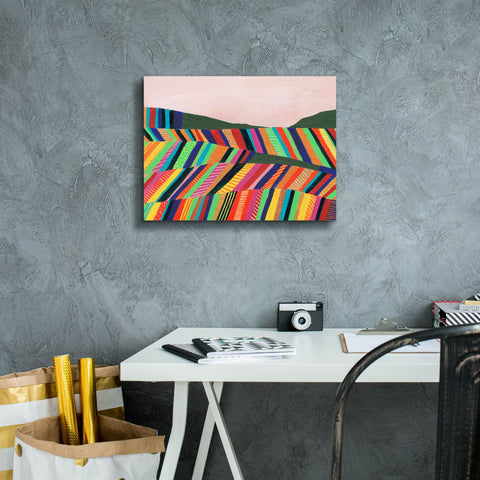 Image of 'Rainbow Fields I' by Regina Moore, Canvas Wall Art,16 x 12