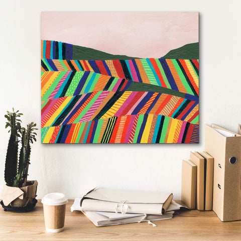 Image of 'Rainbow Fields I' by Regina Moore, Canvas Wall Art,24 x 20