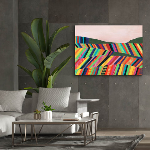 Image of 'Rainbow Fields I' by Regina Moore, Canvas Wall Art,54x40