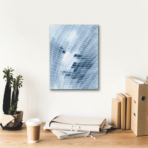 Image of 'Blue Grid I' by Regina Moore, Canvas Wall Art,12 x 16