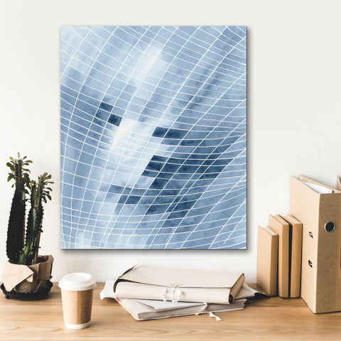 Image of 'Blue Grid I' by Regina Moore, Canvas Wall Art,20 x 24