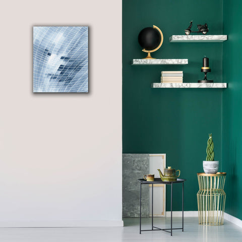 Image of 'Blue Grid I' by Regina Moore, Canvas Wall Art,20 x 24