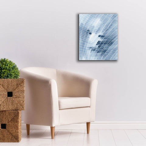 Image of 'Blue Grid I' by Regina Moore, Canvas Wall Art,20 x 24