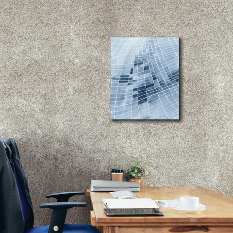 Image of 'Blue Grid II' by Regina Moore, Canvas Wall Art,20 x 24