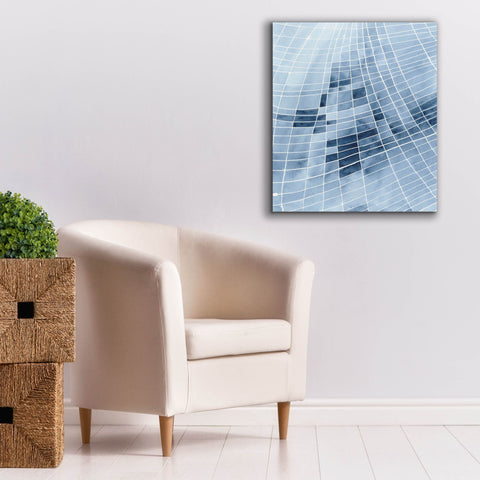 Image of 'Blue Grid II' by Regina Moore, Canvas Wall Art,26x30