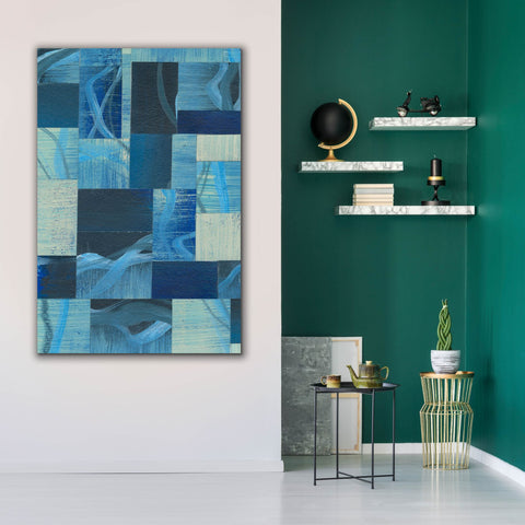 Image of 'Denim Blocks I' by Regina Moore, Canvas Wall Art,40x60