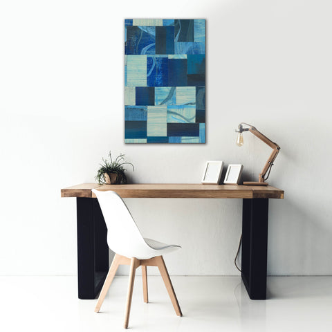 Image of 'Denim Blocks II' by Regina Moore, Canvas Wall Art,26x40
