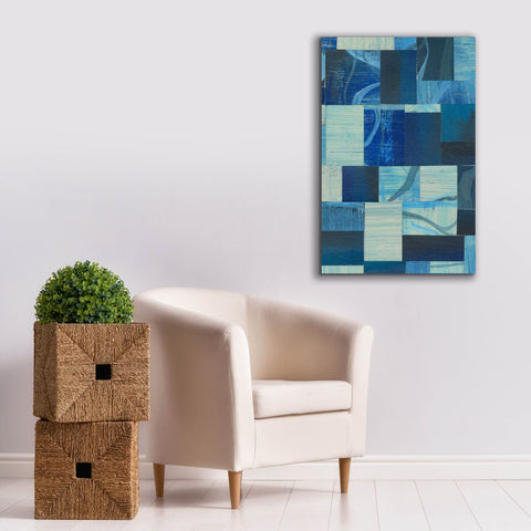 Image of 'Denim Blocks II' by Regina Moore, Canvas Wall Art,26x40