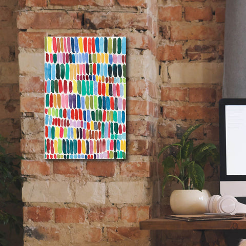 Image of 'Rainbow Marks II' by Regina Moore, Canvas Wall Art,12 x 18