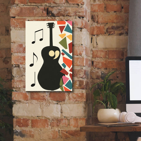 Image of 'Cut Paper Instruments Collection B' by Regina Moore, Canvas Wall Art,12 x 18