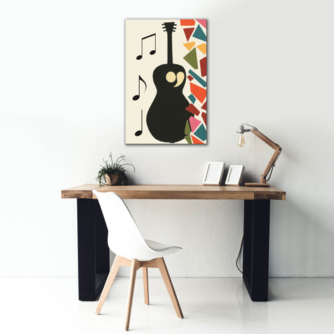 Image of 'Cut Paper Instruments Collection B' by Regina Moore, Canvas Wall Art,26x40