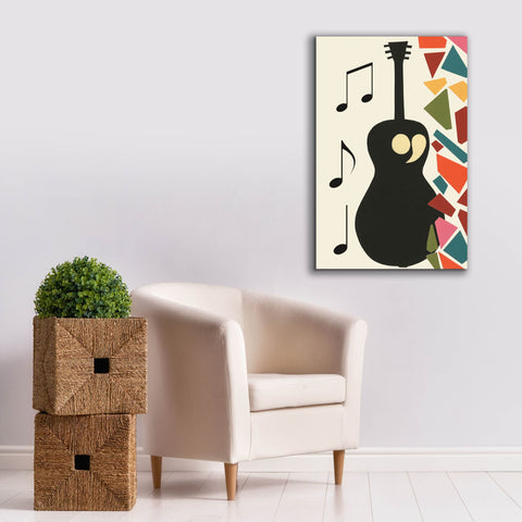 Image of 'Cut Paper Instruments Collection B' by Regina Moore, Canvas Wall Art,26x40