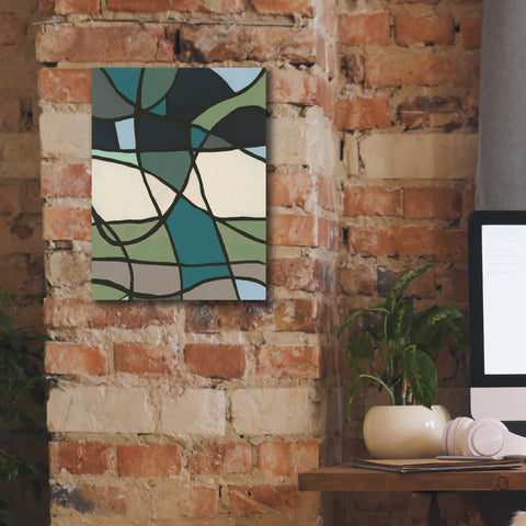 Image of 'Multicolor Stained Glass I' by Regina Moore, Canvas Wall Art,12 x 16