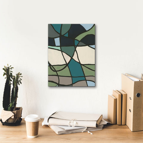 Image of 'Multicolor Stained Glass I' by Regina Moore, Canvas Wall Art,12 x 16