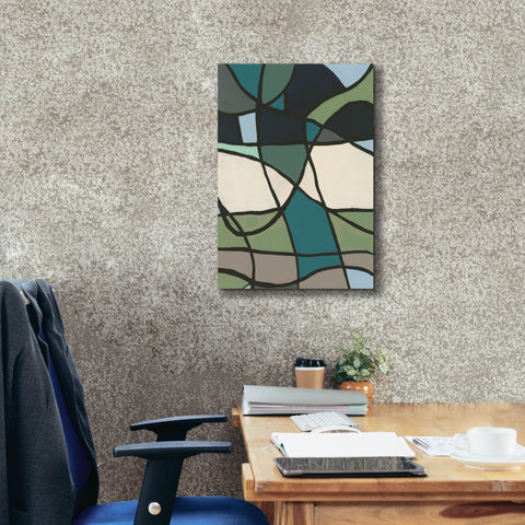 Image of 'Multicolor Stained Glass I' by Regina Moore, Canvas Wall Art,18 x 26