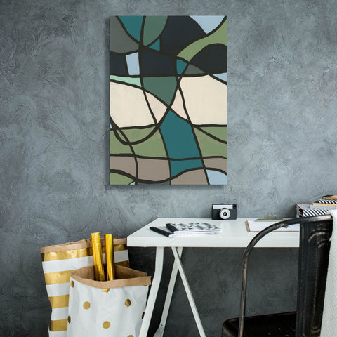 Image of 'Multicolor Stained Glass I' by Regina Moore, Canvas Wall Art,18 x 26