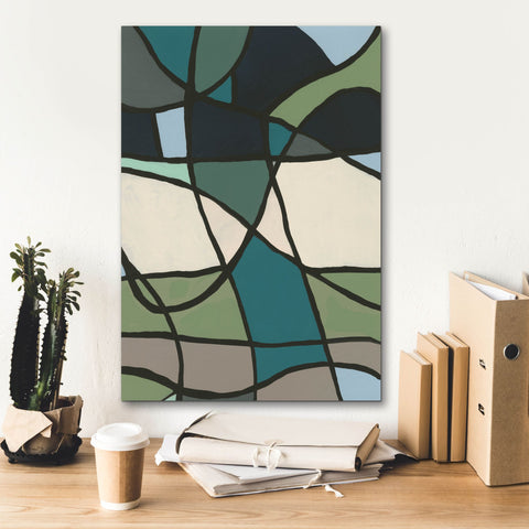 Image of 'Multicolor Stained Glass I' by Regina Moore, Canvas Wall Art,18 x 26