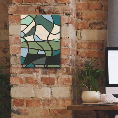 Image of 'Multicolor Stained Glass II' by Regina Moore, Canvas Wall Art,12 x 16