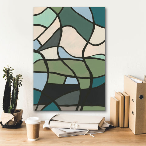 Image of 'Multicolor Stained Glass II' by Regina Moore, Canvas Wall Art,18 x 26