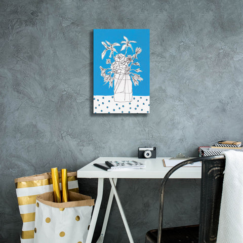 Image of 'Floral Jardiniere I' by Regina Moore, Canvas Wall Art,12 x 18