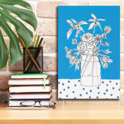 Image of 'Floral Jardiniere I' by Regina Moore, Canvas Wall Art,12 x 18