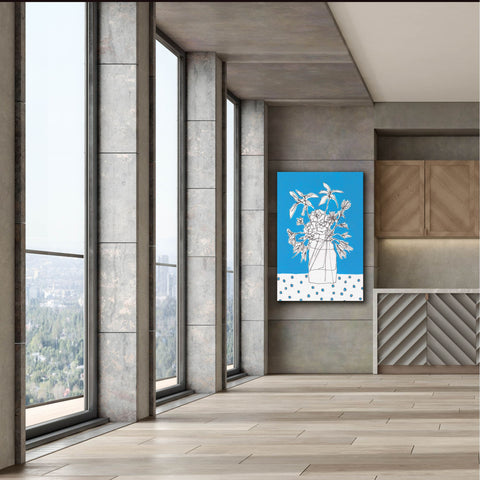 Image of 'Floral Jardiniere I' by Regina Moore, Canvas Wall Art,40x60