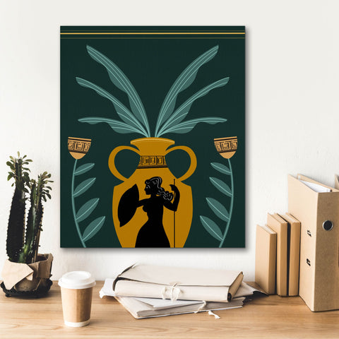 Image of 'Warrior Goddess Vase I' by Regina Moore, Canvas Wall Art,20 x 24