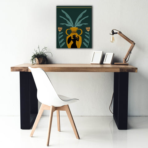 Image of 'Warrior Goddess Vase I' by Regina Moore, Canvas Wall Art,20 x 24