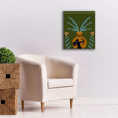 Image of 'Warrior Goddess Vase II' by Regina Moore, Canvas Wall Art,20 x 24