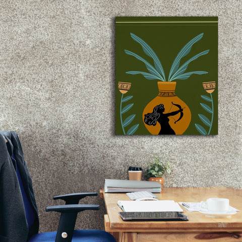 Image of 'Warrior Goddess Vase II' by Regina Moore, Canvas Wall Art,26x30