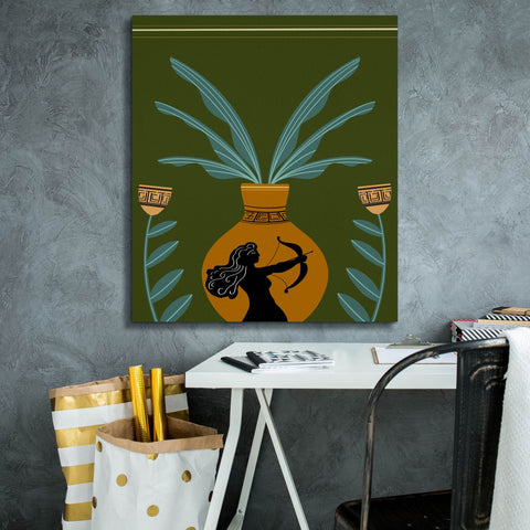 Image of 'Warrior Goddess Vase II' by Regina Moore, Canvas Wall Art,26x30