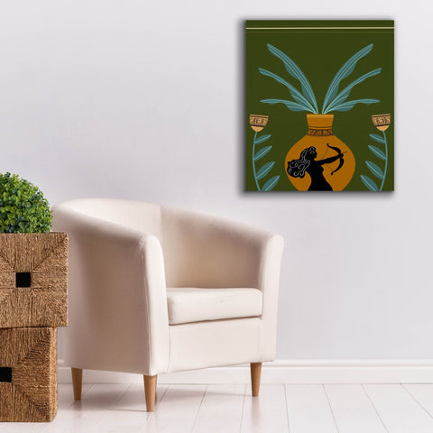 Image of 'Warrior Goddess Vase II' by Regina Moore, Canvas Wall Art,26x30