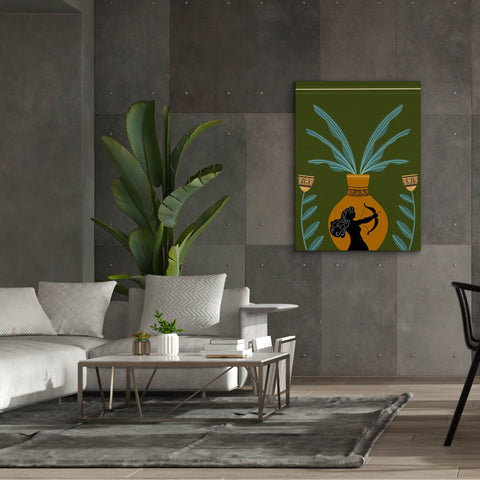 Image of 'Warrior Goddess Vase II' by Regina Moore, Canvas Wall Art,40x54