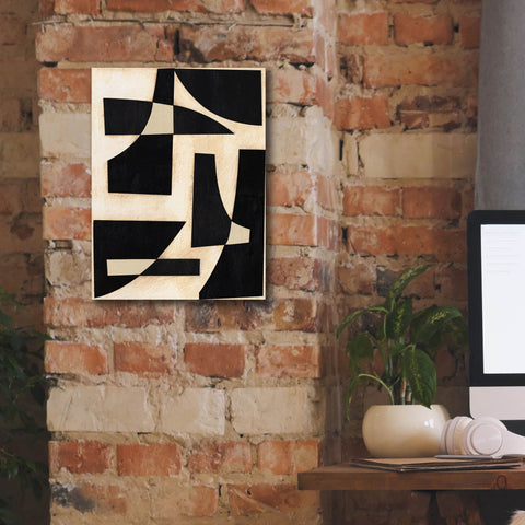 Image of 'Onyx Cutout Shapes I' by Regina Moore, Canvas Wall Art,12 x 16