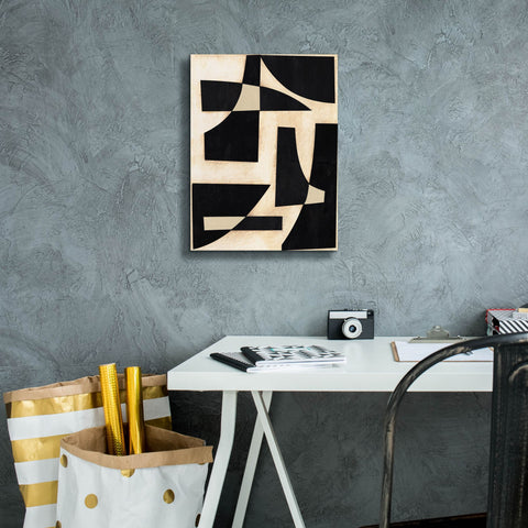 Image of 'Onyx Cutout Shapes I' by Regina Moore, Canvas Wall Art,12 x 16