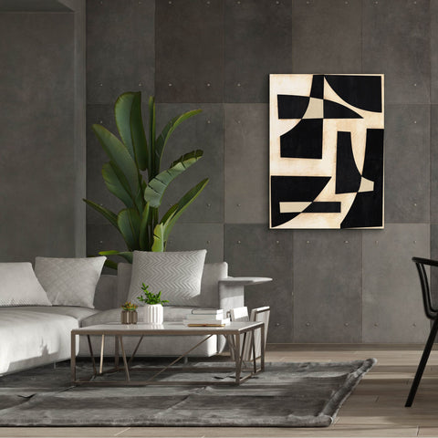 Image of 'Onyx Cutout Shapes I' by Regina Moore, Canvas Wall Art,40x54