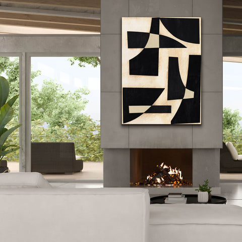 Image of 'Onyx Cutout Shapes I' by Regina Moore, Canvas Wall Art,40x54