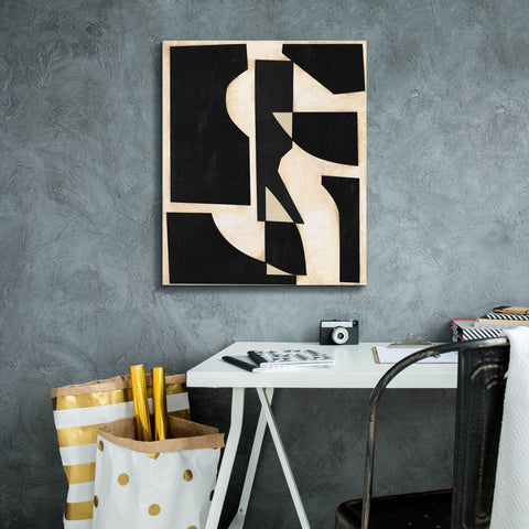Image of 'Onyx Cutout Shapes II' by Regina Moore, Canvas Wall Art,20 x 24