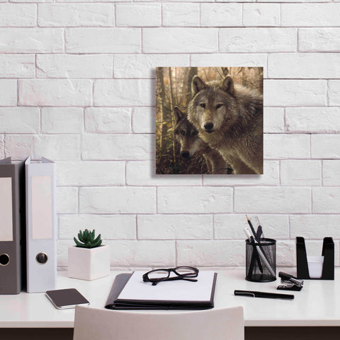 Image of 'Wood Land Companions' by Collin Bogle, Canvas Wall Art,12x12